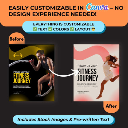300+ Health and Fitness Canva Templates to Grow Your Instagram – Just Edit & Post! 🏋️🚀