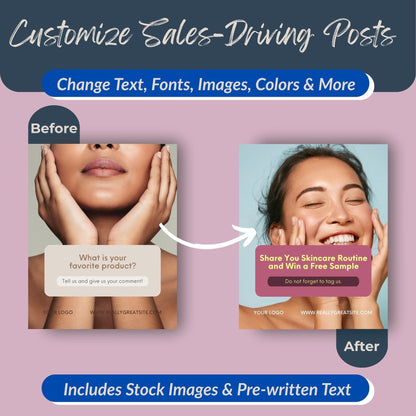 200+ Aesthetic Skincare Instagram Templates – PLR Bundle for Estheticians 💆‍♀️💅