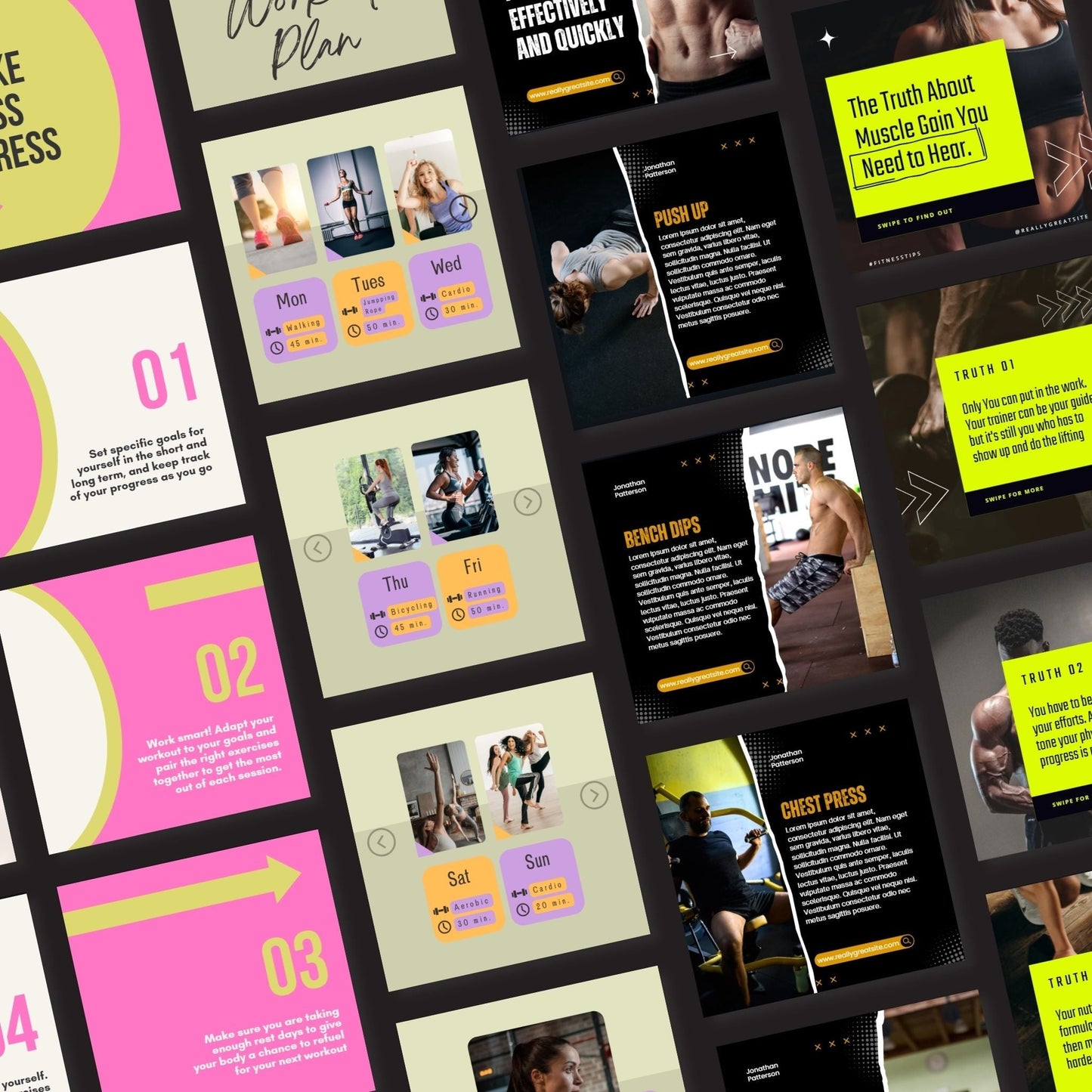 300+ Health and Fitness Canva Templates to Grow Your Instagram – Just Edit & Post! 🏋️🚀