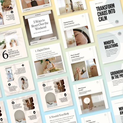 380+ Instagram Templates to Grow Your Health & Wellness Brand – Just Edit & Post! 🌼