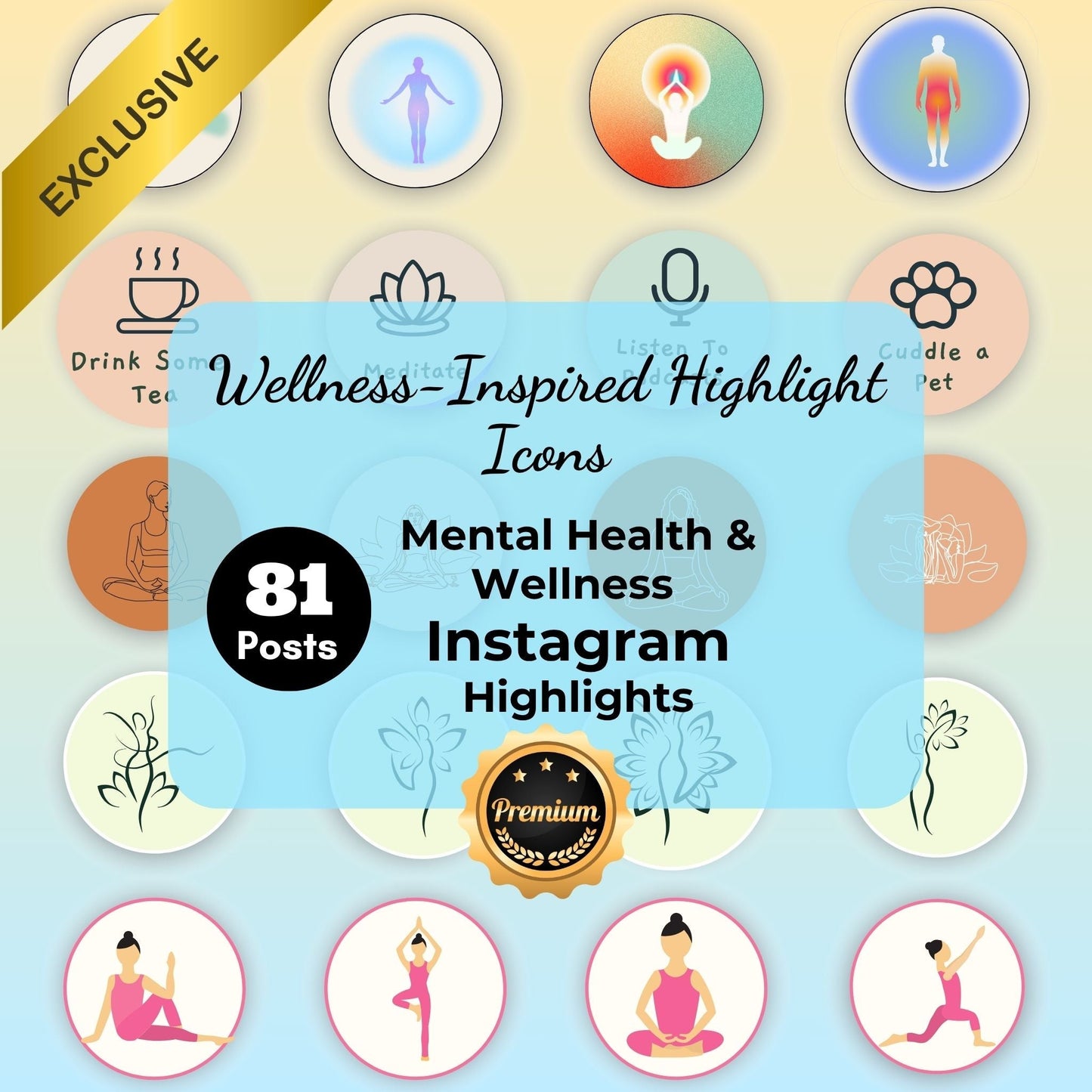 380+ Instagram Templates to Grow Your Health & Wellness Brand – Just Edit & Post! 🌼